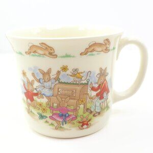 1936 Royal Doulton English Fine Bone China Bunnykins - Dancing Bunny Mug